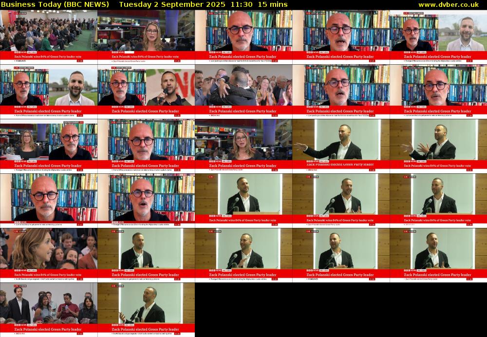 Business Today (BBC NEWS) Tuesday 2 September 2025 11:30 - 11:45