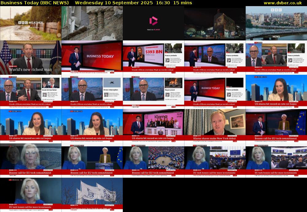 Business Today (BBC NEWS) Wednesday 10 September 2025 16:30 - 16:45