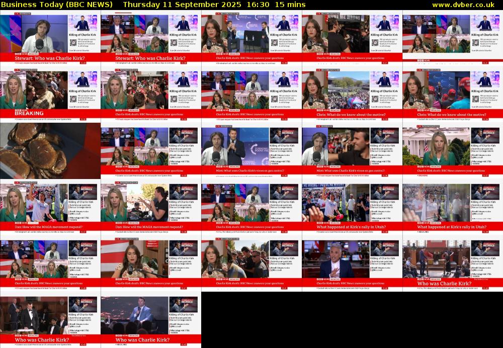 Business Today (BBC NEWS) Thursday 11 September 2025 16:30 - 16:45