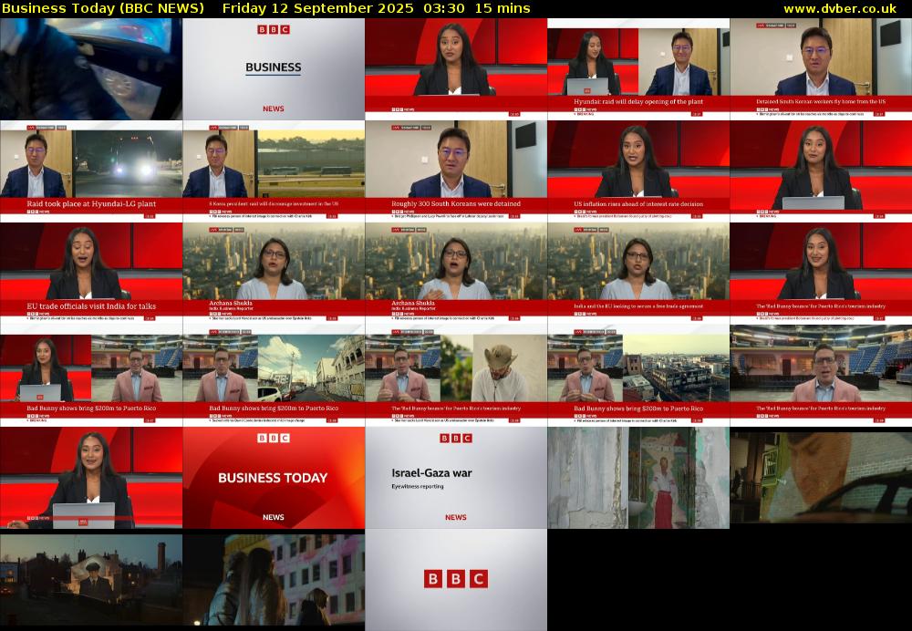 Business Today (BBC NEWS) Friday 12 September 2025 03:30 - 03:45