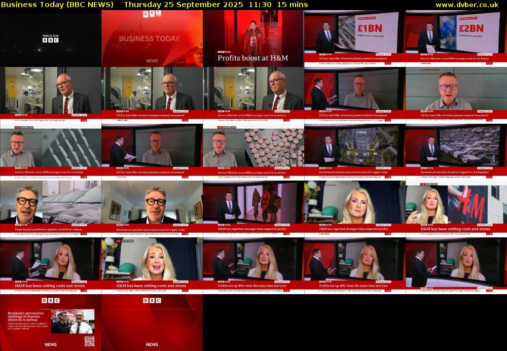 Business Today (BBC NEWS) Thursday 25 September 2025 11:30 - 11:45