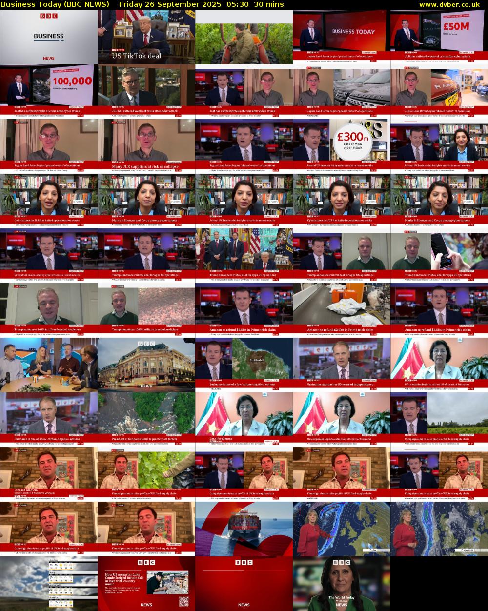 Business Today (BBC NEWS) Friday 26 September 2025 05:30 - 06:00