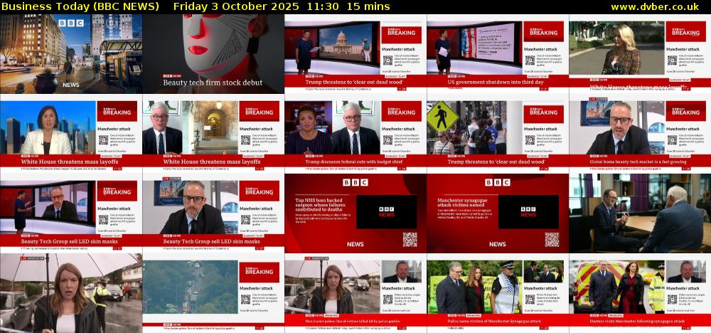 Business Today (BBC NEWS) Friday 3 October 2025 11:30 - 11:45