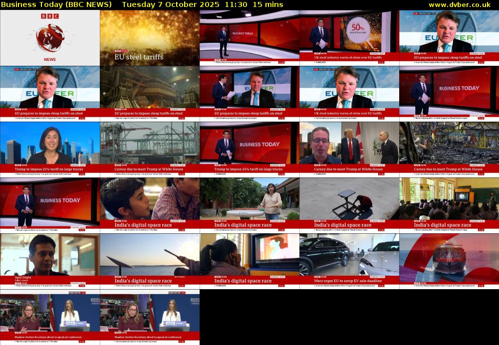 Business Today (BBC NEWS) Tuesday 7 October 2025 11:30 - 11:45