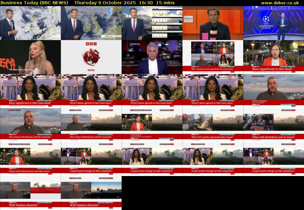 Business Today (BBC NEWS) Thursday 9 October 2025 16:30 - 16:45