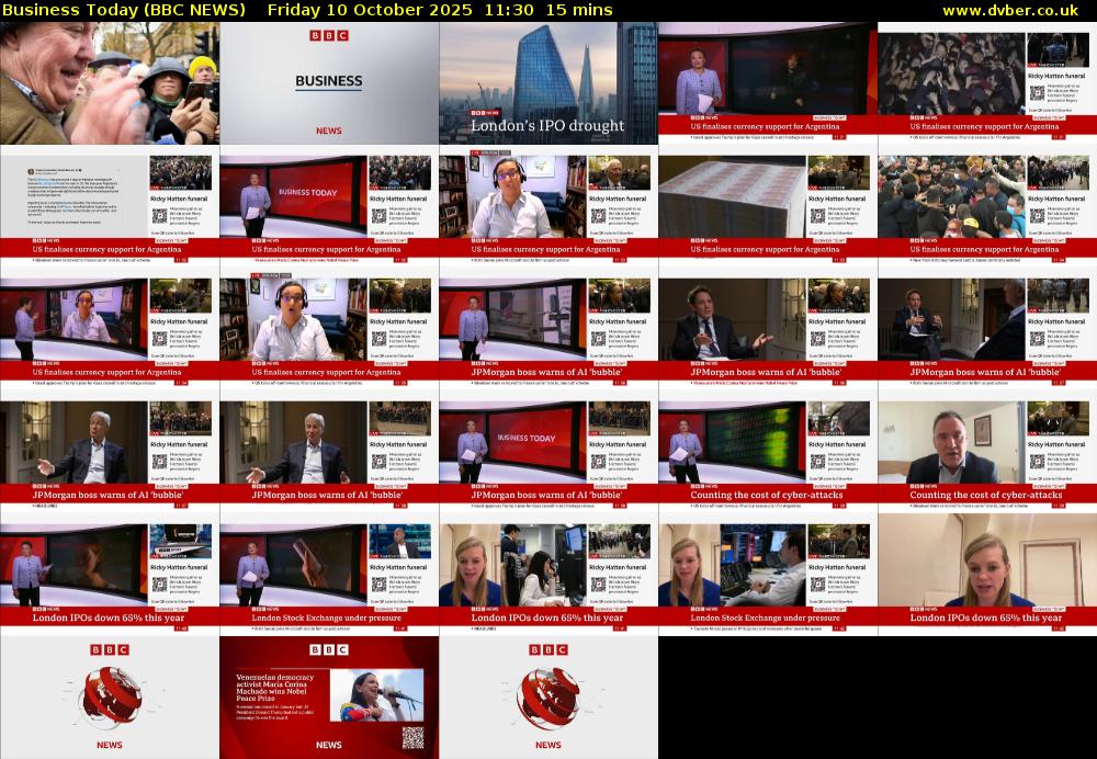 Business Today (BBC NEWS) Friday 10 October 2025 11:30 - 11:45