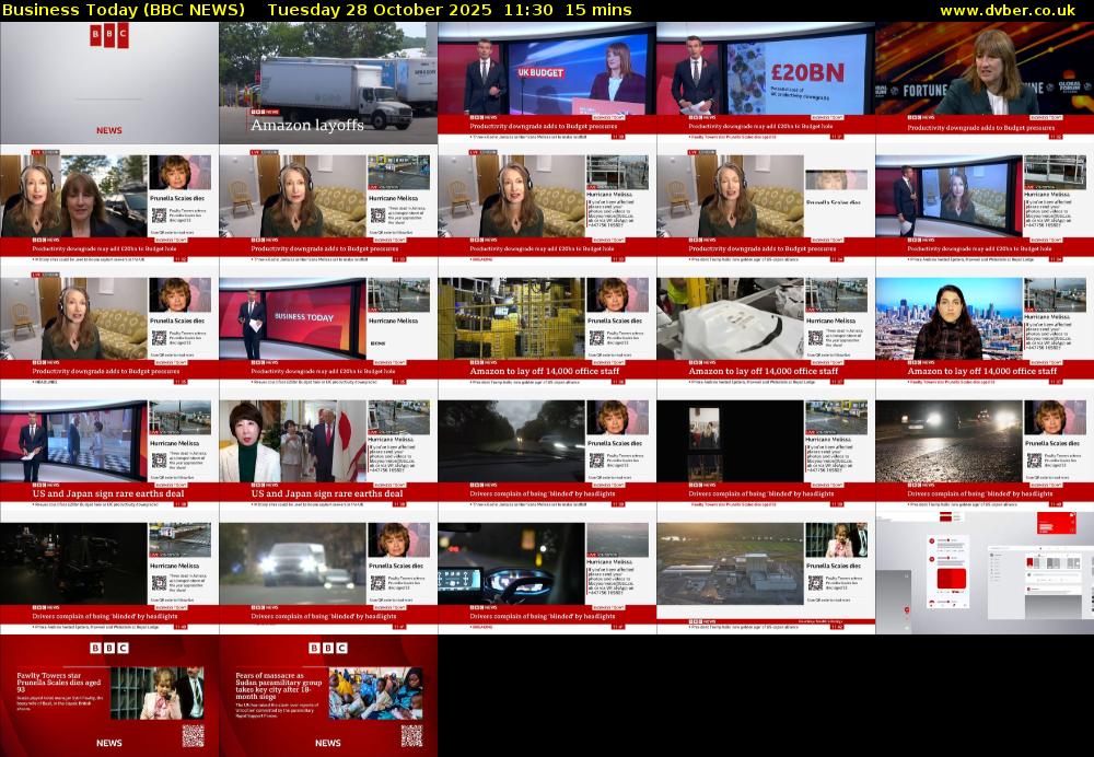 Business Today (BBC NEWS) Tuesday 28 October 2025 11:30 - 11:45