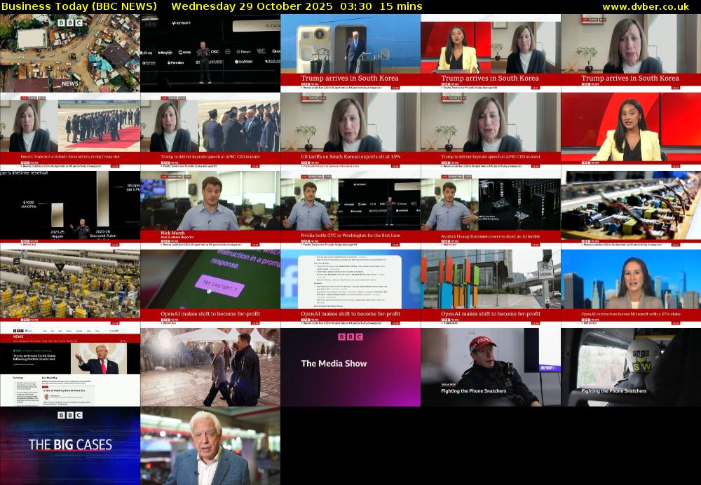 Business Today (BBC NEWS) Wednesday 29 October 2025 03:30 - 03:45