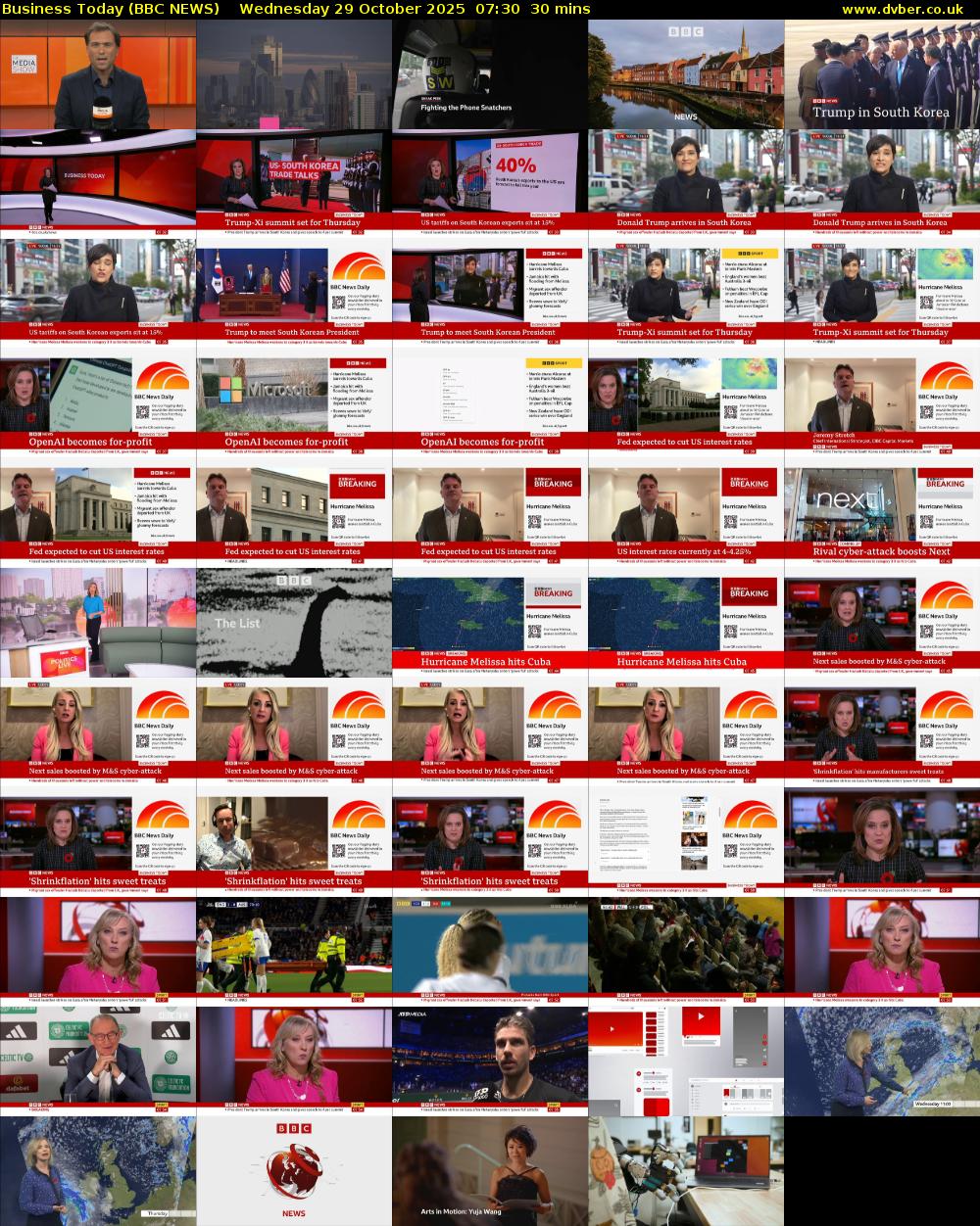 Business Today (BBC NEWS) Wednesday 29 October 2025 07:30 - 08:00