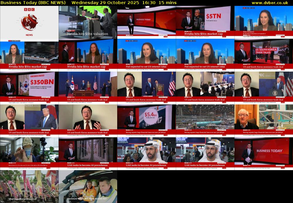 Business Today (BBC NEWS) Wednesday 29 October 2025 16:30 - 16:45
