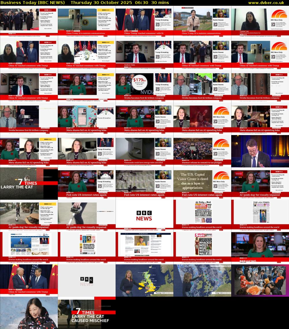 Business Today (BBC NEWS) Thursday 30 October 2025 06:30 - 07:00