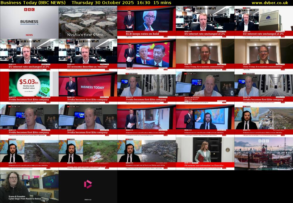 Business Today (BBC NEWS) Thursday 30 October 2025 16:30 - 16:45