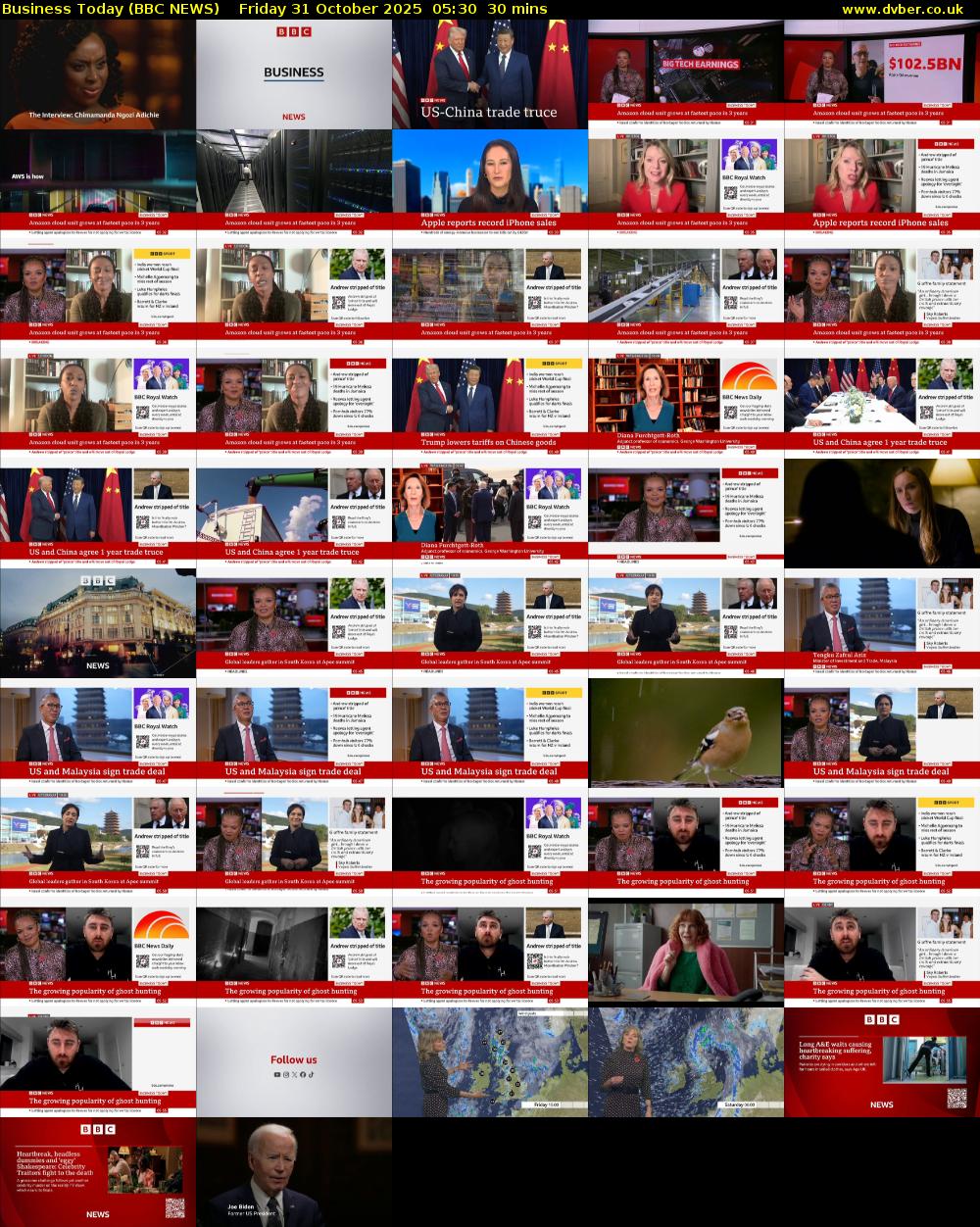 Business Today (BBC NEWS) Friday 31 October 2025 05:30 - 06:00