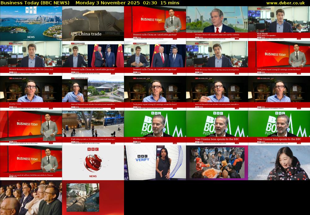 Business Today (BBC NEWS) Monday 3 November 2025 02:30 - 02:45