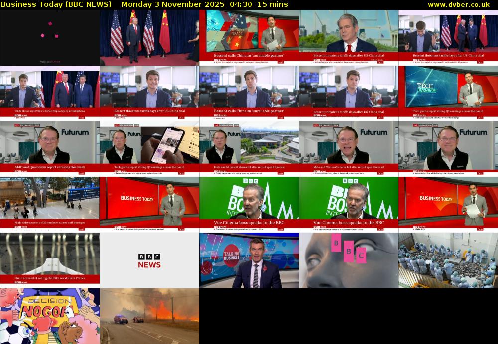 Business Today (BBC NEWS) Monday 3 November 2025 04:30 - 04:45