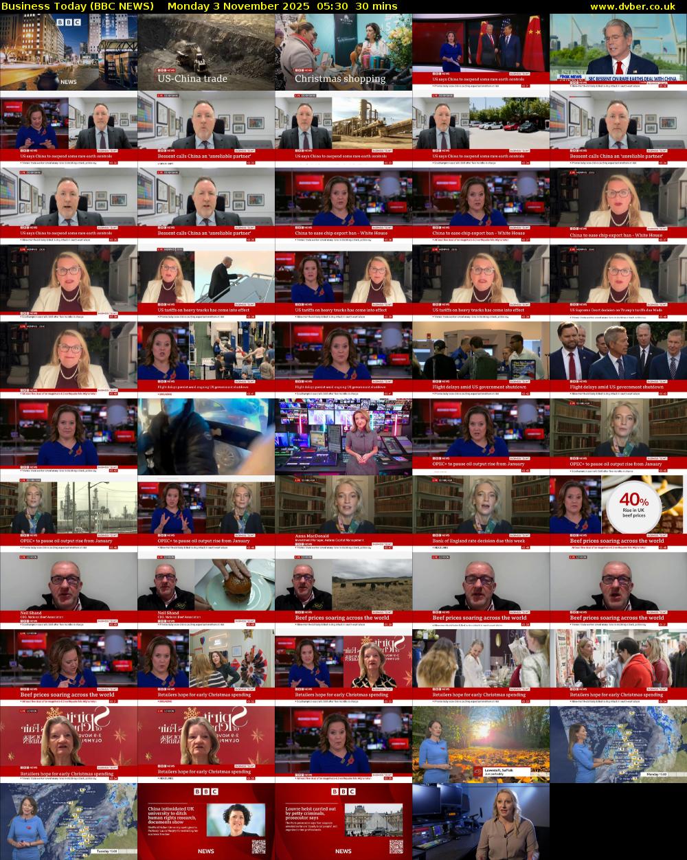 Business Today (BBC NEWS) Monday 3 November 2025 05:30 - 06:00