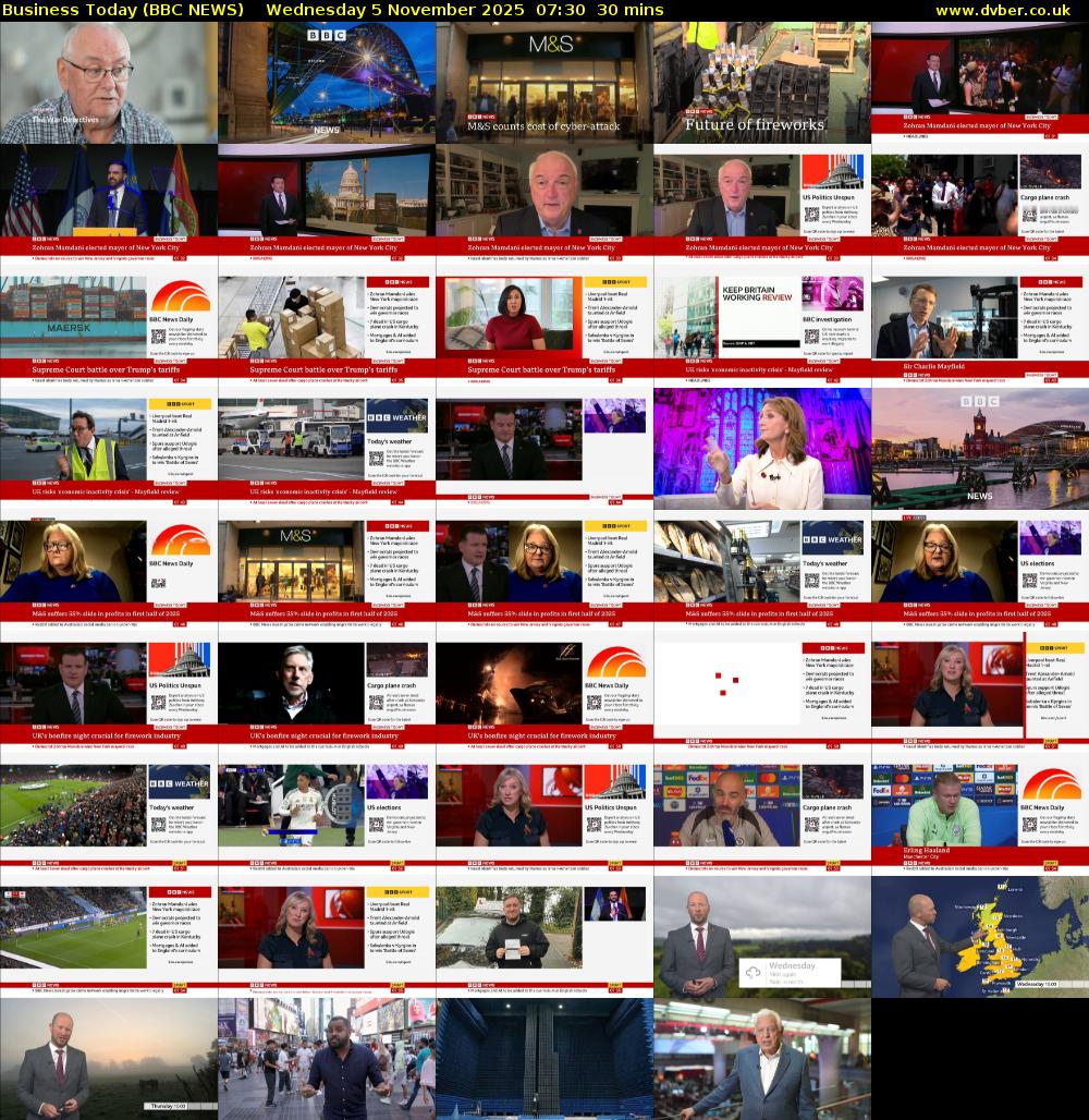 Business Today (BBC NEWS) Wednesday 5 November 2025 07:30 - 08:00