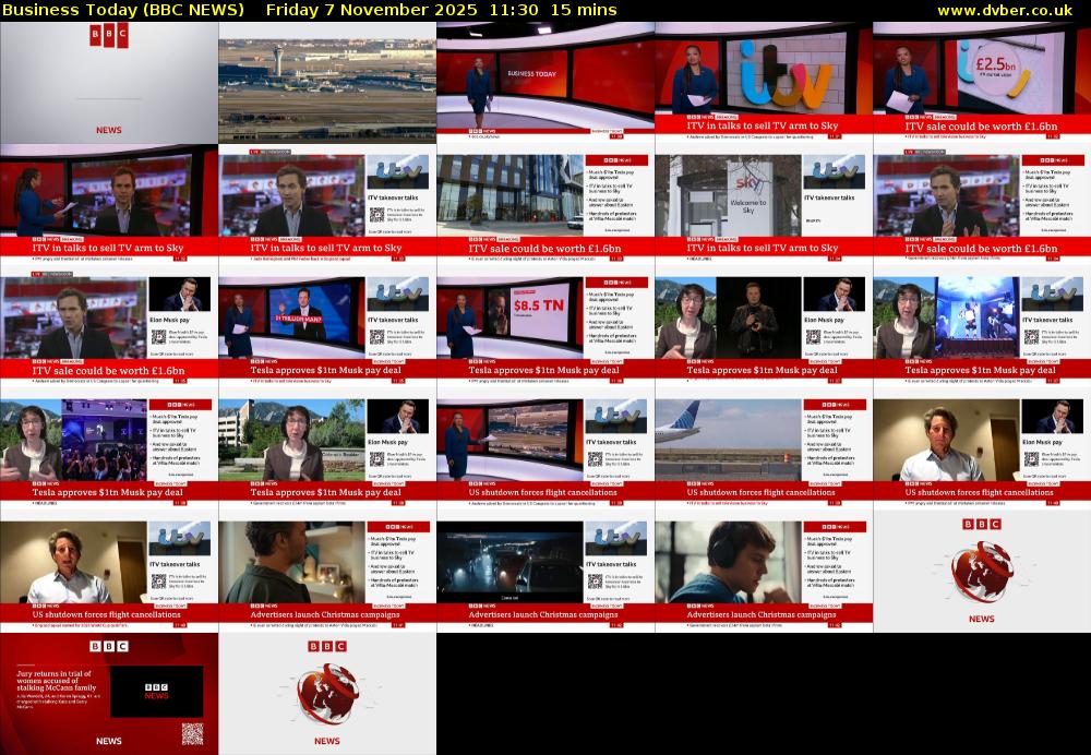 Business Today (BBC NEWS) Friday 7 November 2025 11:30 - 11:45