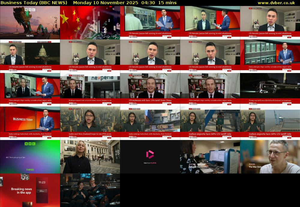 Business Today (BBC NEWS) Monday 10 November 2025 04:30 - 04:45