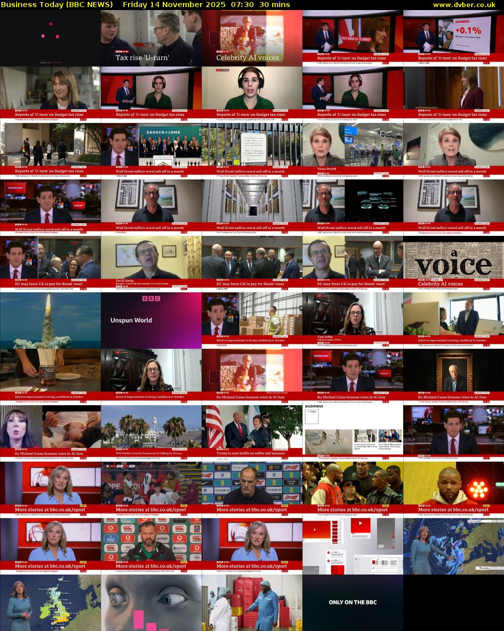 Business Today (BBC NEWS) Friday 14 November 2025 07:30 - 08:00