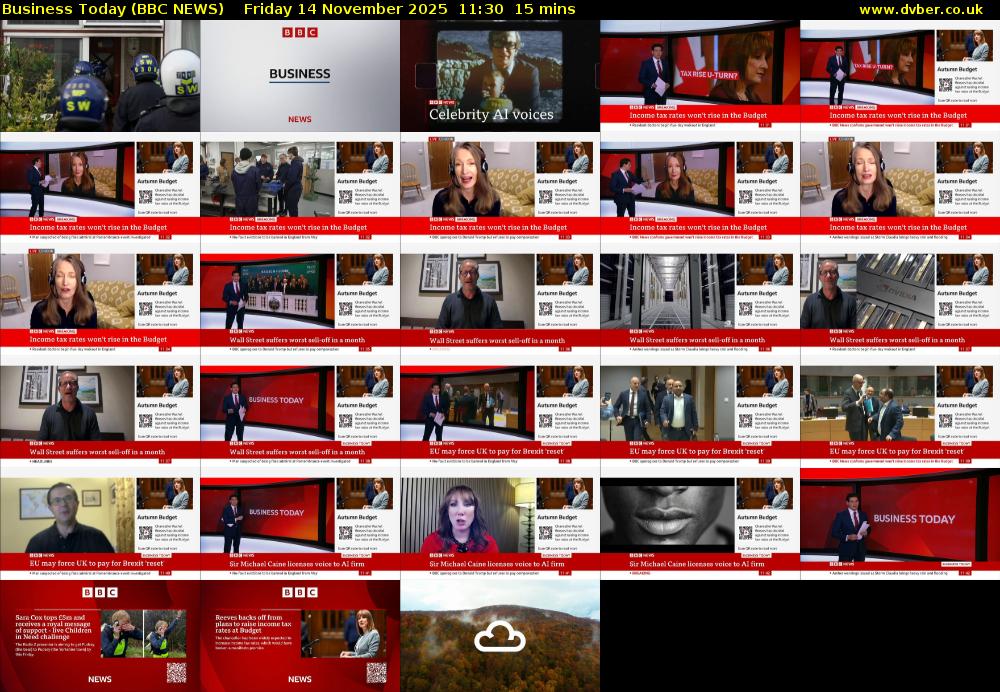 Business Today (BBC NEWS) Friday 14 November 2025 11:30 - 11:45