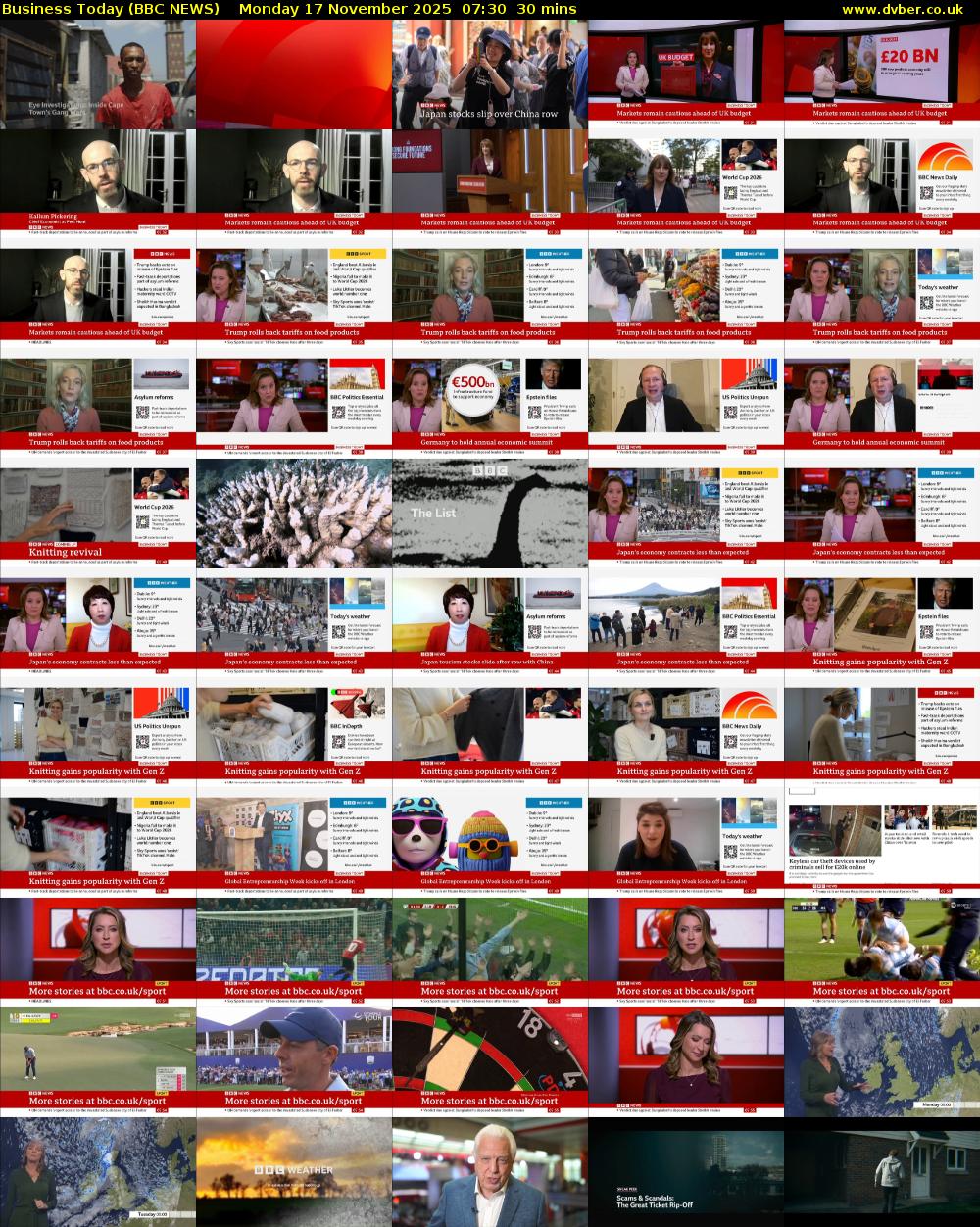 Business Today (BBC NEWS) Monday 17 November 2025 07:30 - 08:00
