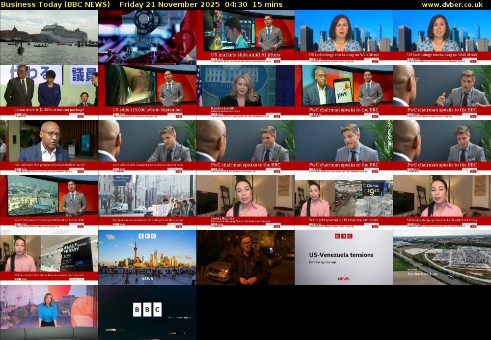 Business Today (BBC NEWS) Friday 21 November 2025 04:30 - 04:45