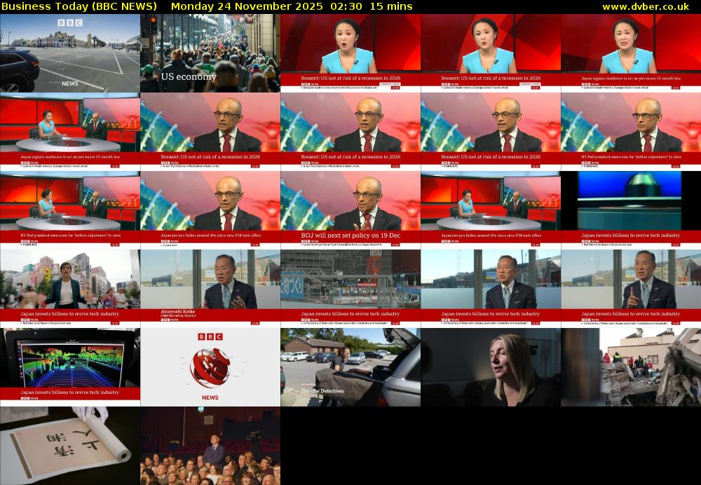 Business Today (BBC NEWS) Monday 24 November 2025 02:30 - 02:45