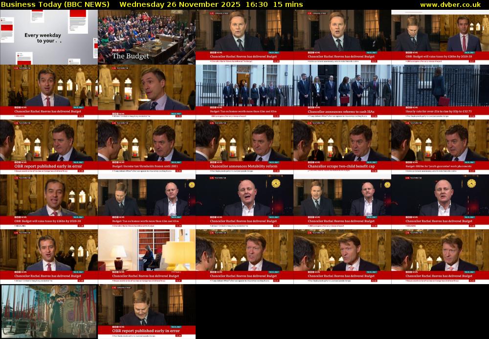 Business Today (BBC NEWS) Wednesday 26 November 2025 16:30 - 16:45