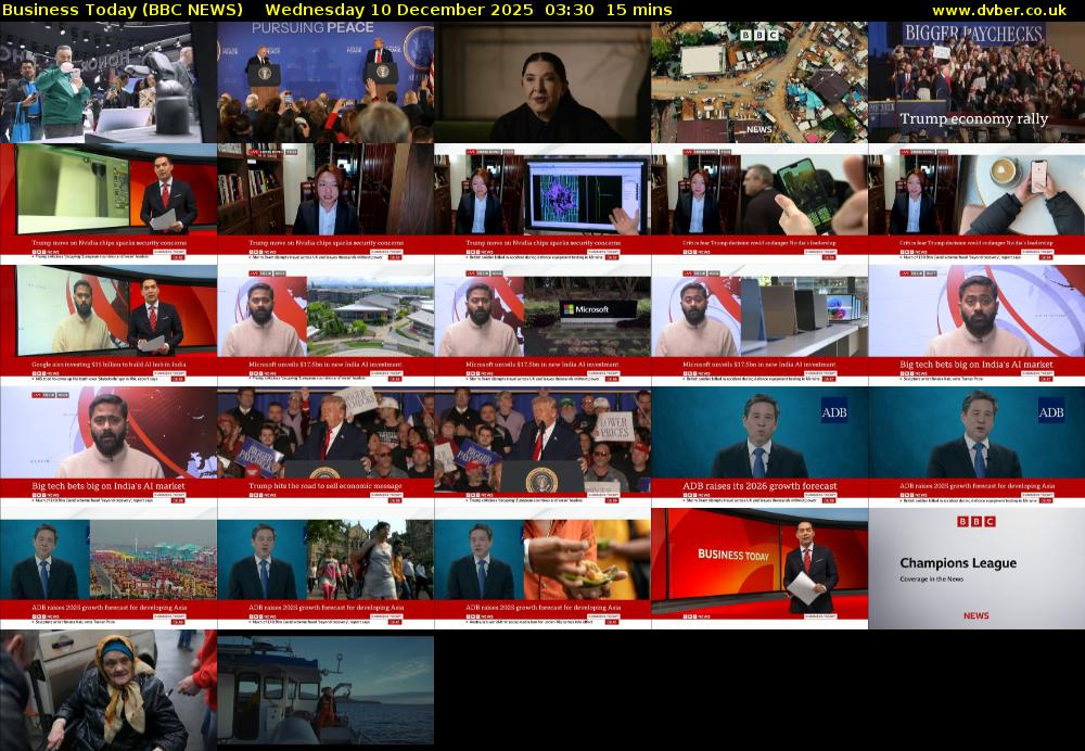 Business Today (BBC NEWS) Wednesday 10 December 2025 03:30 - 03:45