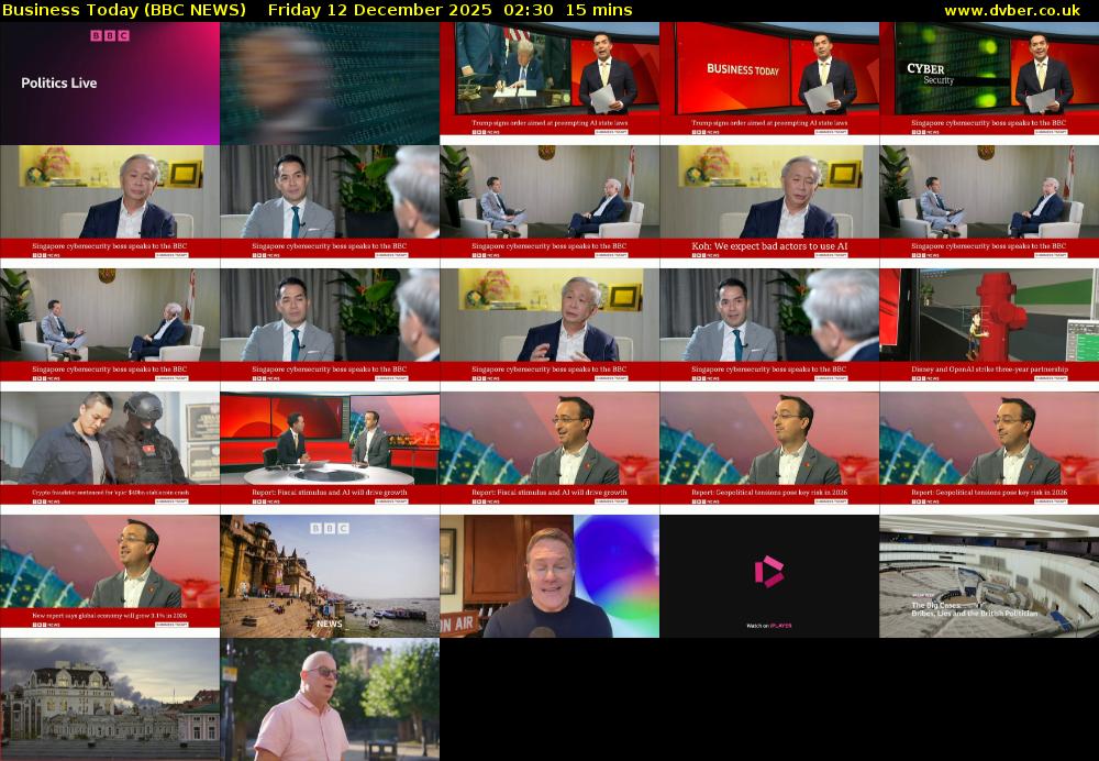 Business Today (BBC NEWS) Friday 12 December 2025 02:30 - 02:45