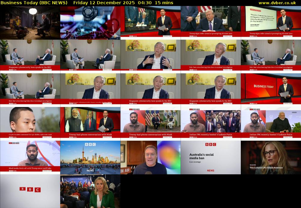 Business Today (BBC NEWS) Friday 12 December 2025 04:30 - 04:45