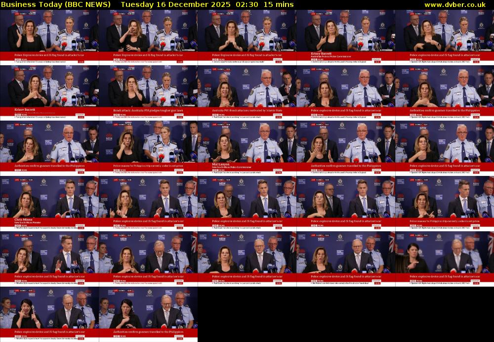 Business Today (BBC NEWS) Tuesday 16 December 2025 02:30 - 02:45