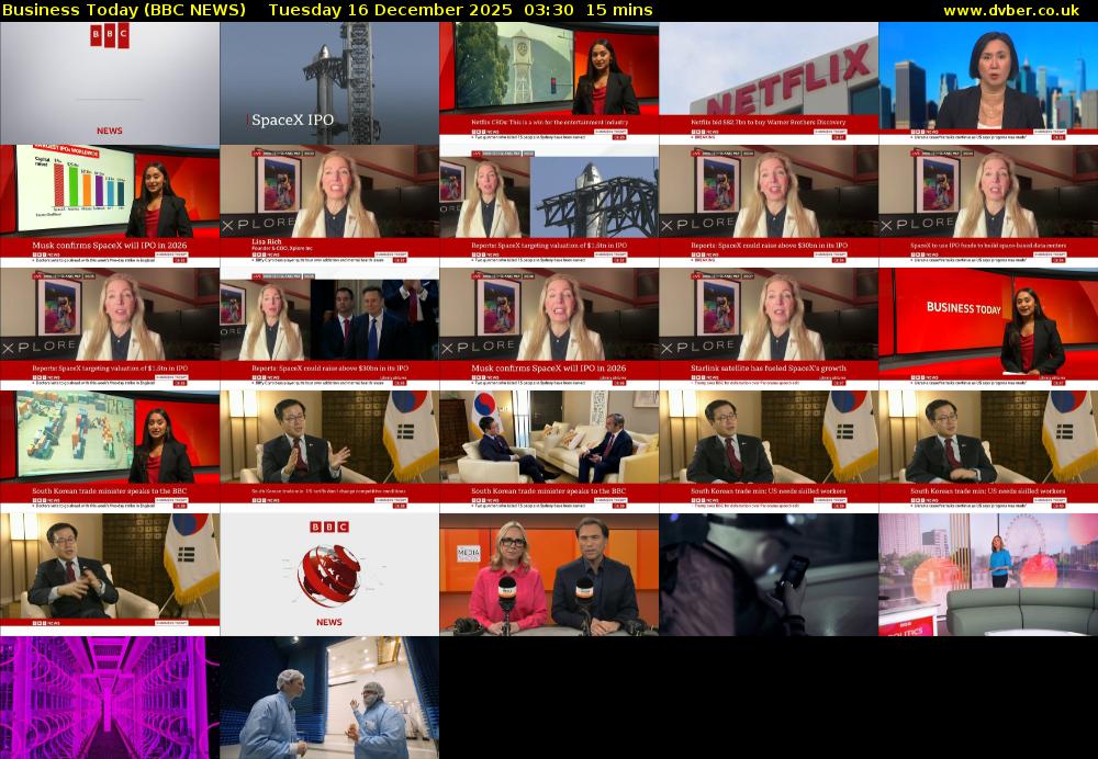 Business Today (BBC NEWS) Tuesday 16 December 2025 03:30 - 03:45