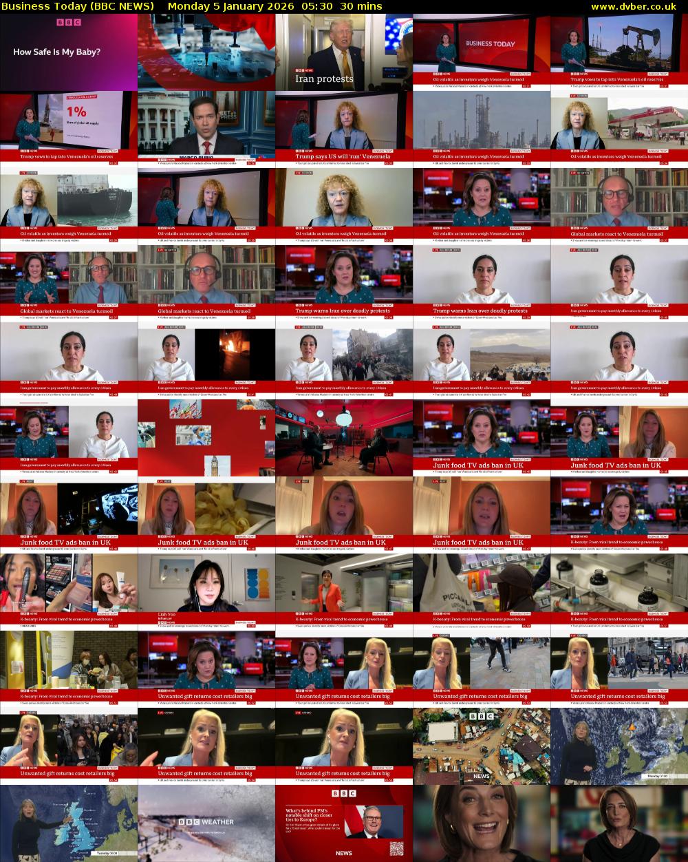Business Today (BBC NEWS) Monday 5 January 2026 05:30 - 06:00