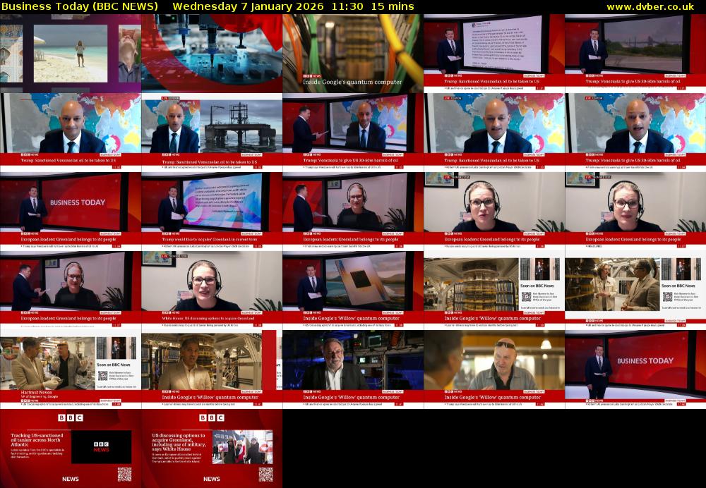 Business Today (BBC NEWS) Wednesday 7 January 2026 11:30 - 11:45