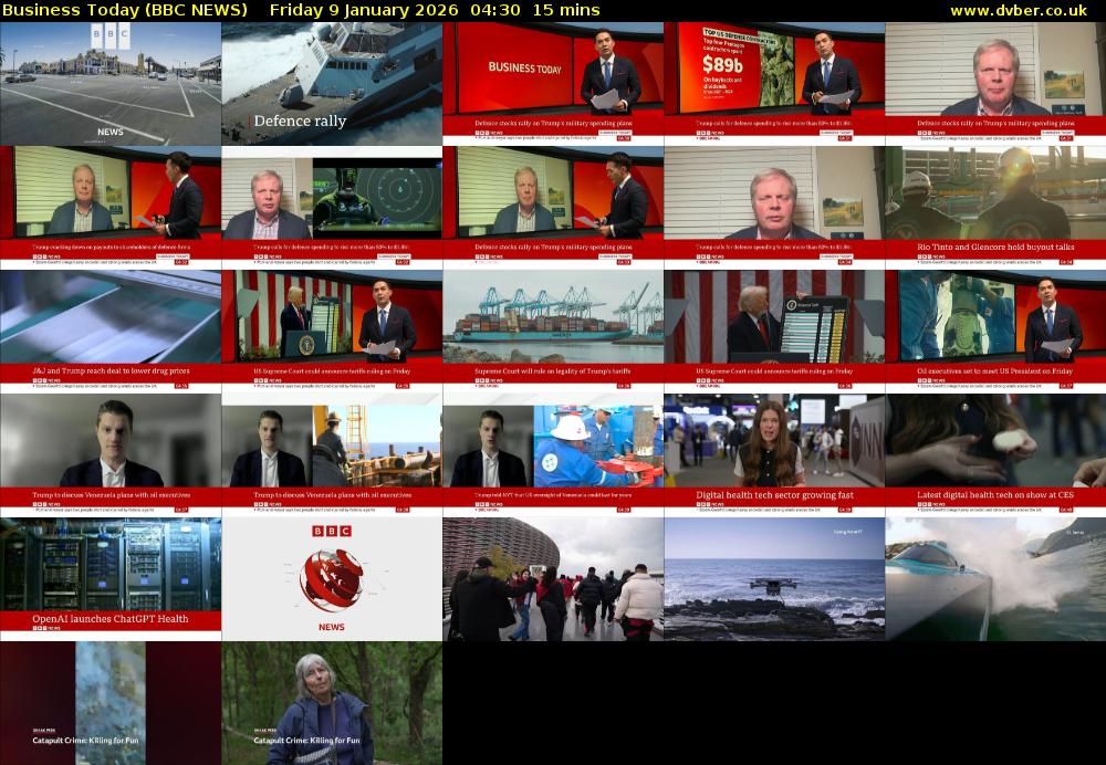 Business Today (BBC NEWS) Friday 9 January 2026 04:30 - 04:45