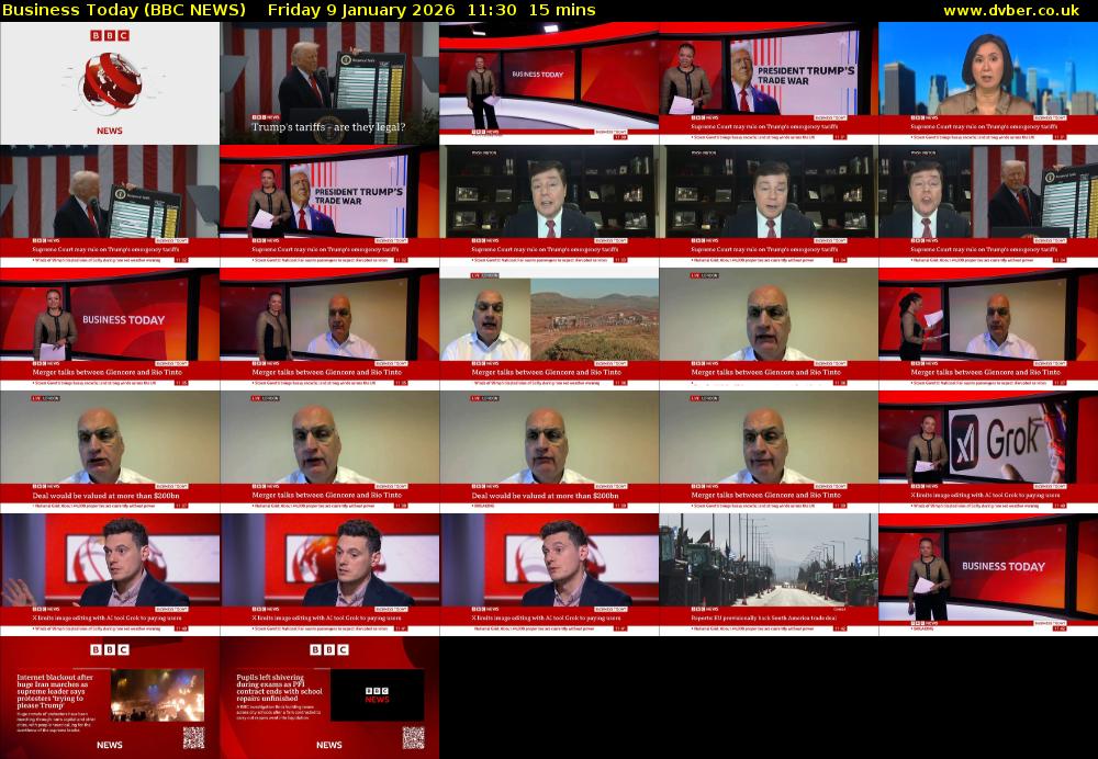 Business Today (BBC NEWS) Friday 9 January 2026 11:30 - 11:45