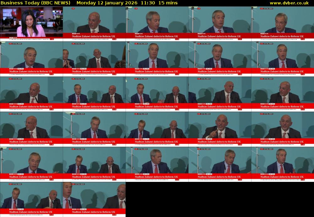 Business Today (BBC NEWS) Monday 12 January 2026 11:30 - 11:45