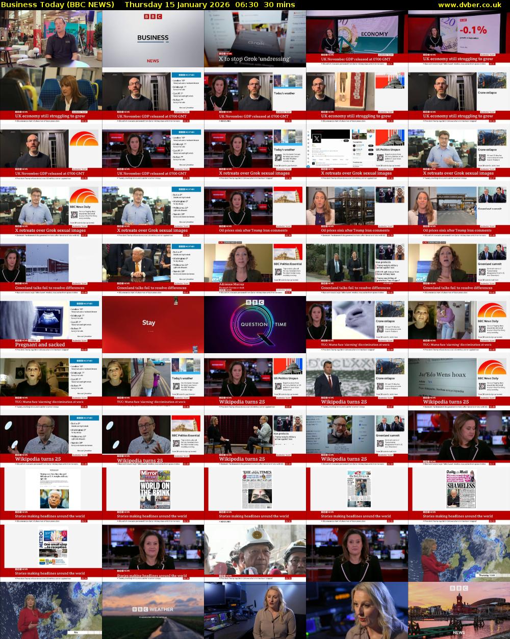 Business Today (BBC NEWS) Thursday 15 January 2026 06:30 - 07:00