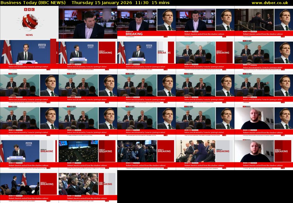 Business Today (BBC NEWS) Thursday 15 January 2026 11:30 - 11:45