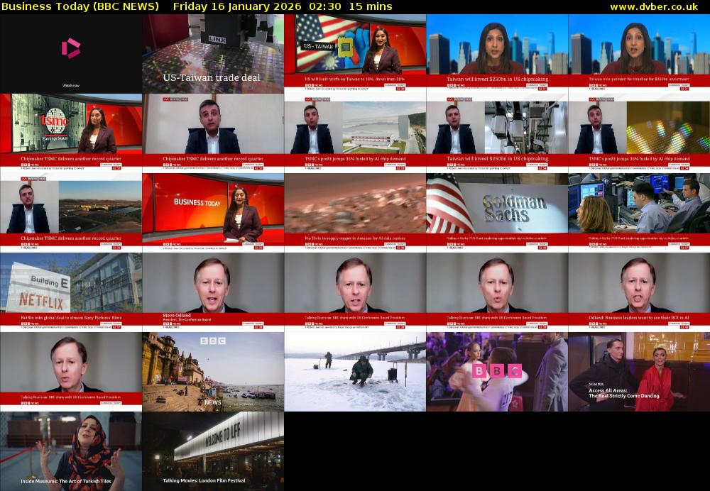 Business Today (BBC NEWS) Friday 16 January 2026 02:30 - 02:45