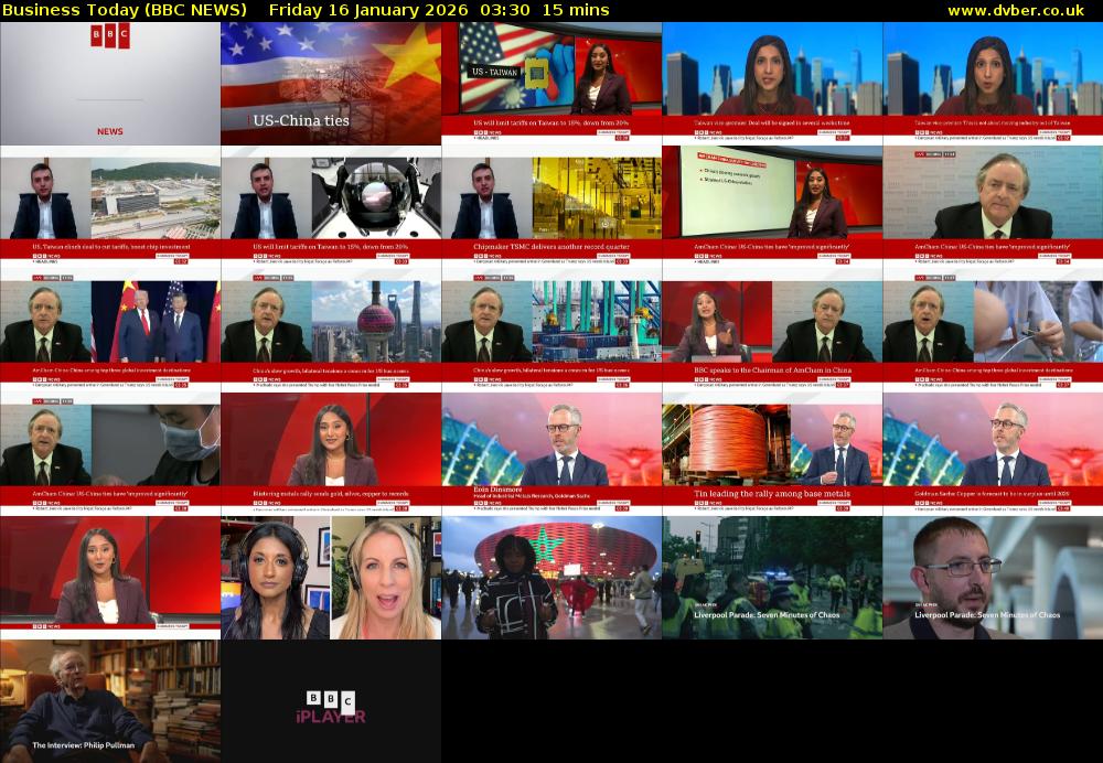 Business Today (BBC NEWS) Friday 16 January 2026 03:30 - 03:45