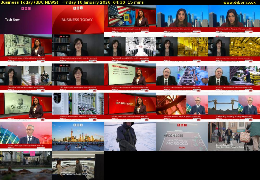 Business Today (BBC NEWS) Friday 16 January 2026 04:30 - 04:45