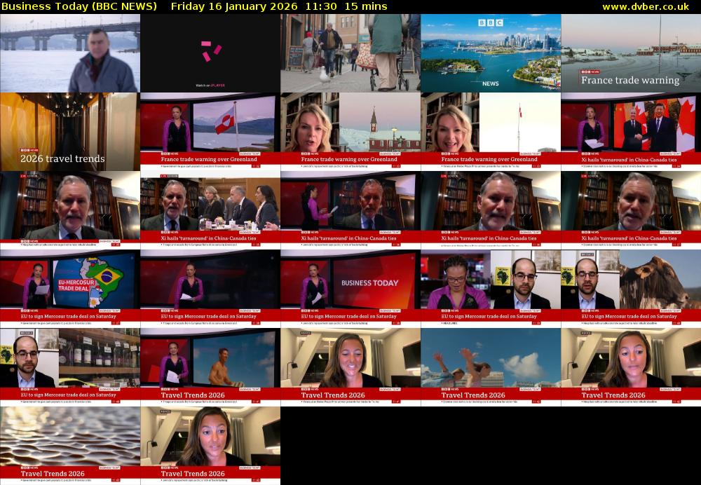 Business Today (BBC NEWS) Friday 16 January 2026 11:30 - 11:45