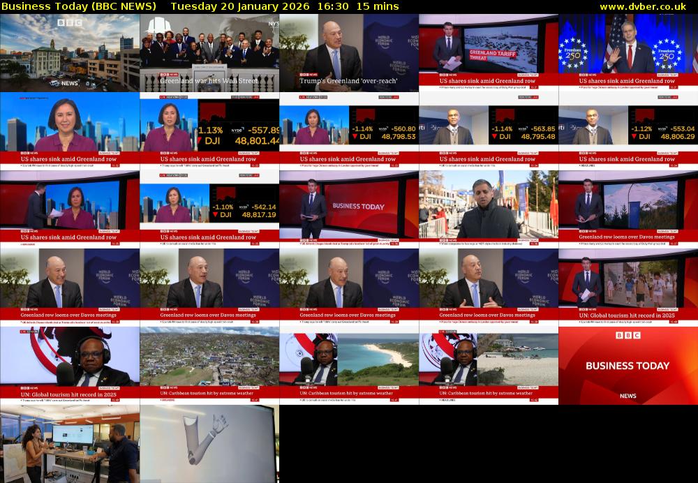 Business Today (BBC NEWS) Tuesday 20 January 2026 16:30 - 16:45