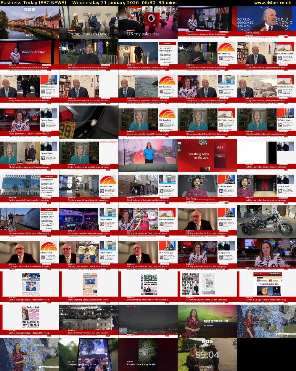 Business Today (BBC NEWS) Wednesday 21 January 2026 06:30 - 07:00
