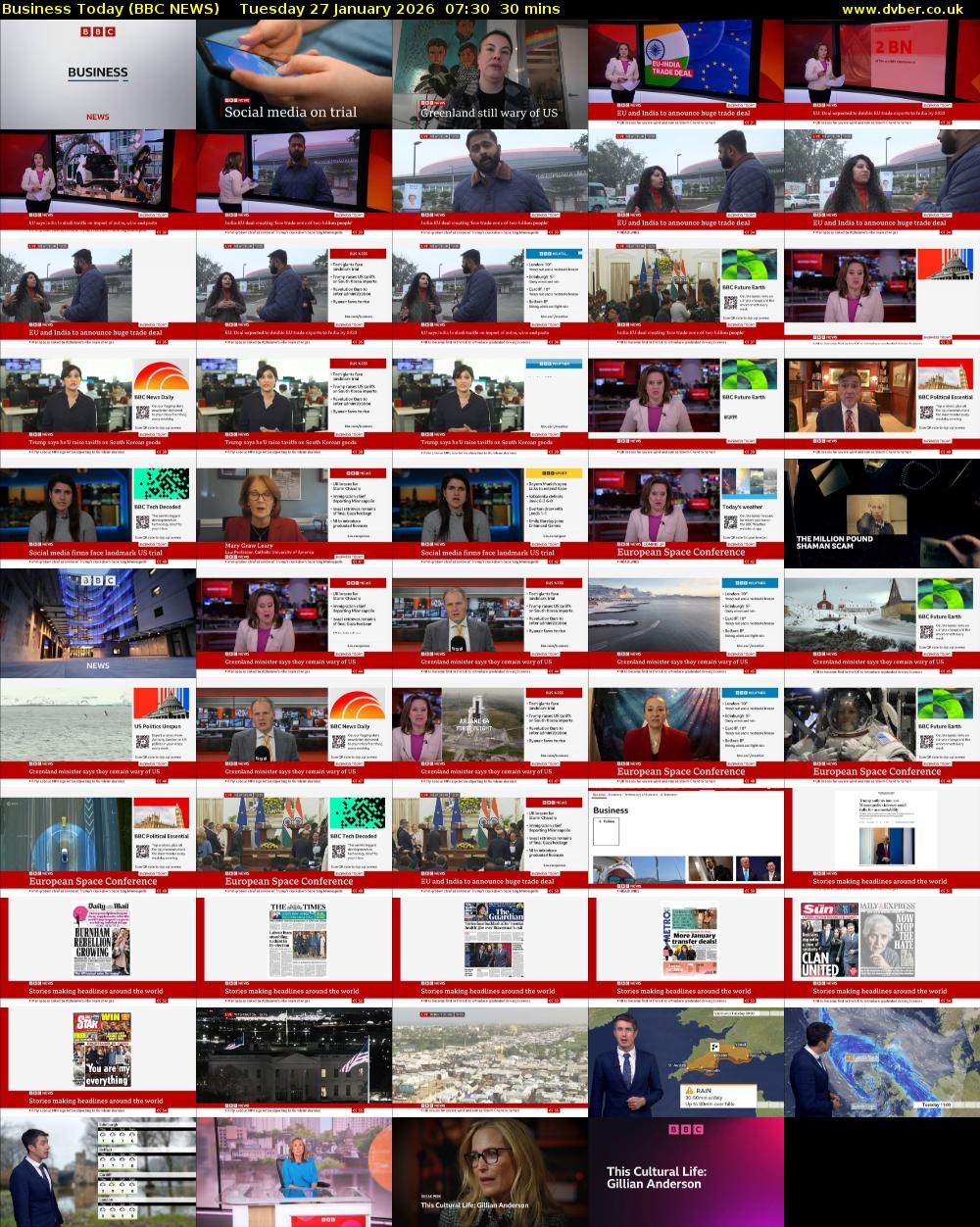 Business Today (BBC NEWS) Tuesday 27 January 2026 07:30 - 08:00