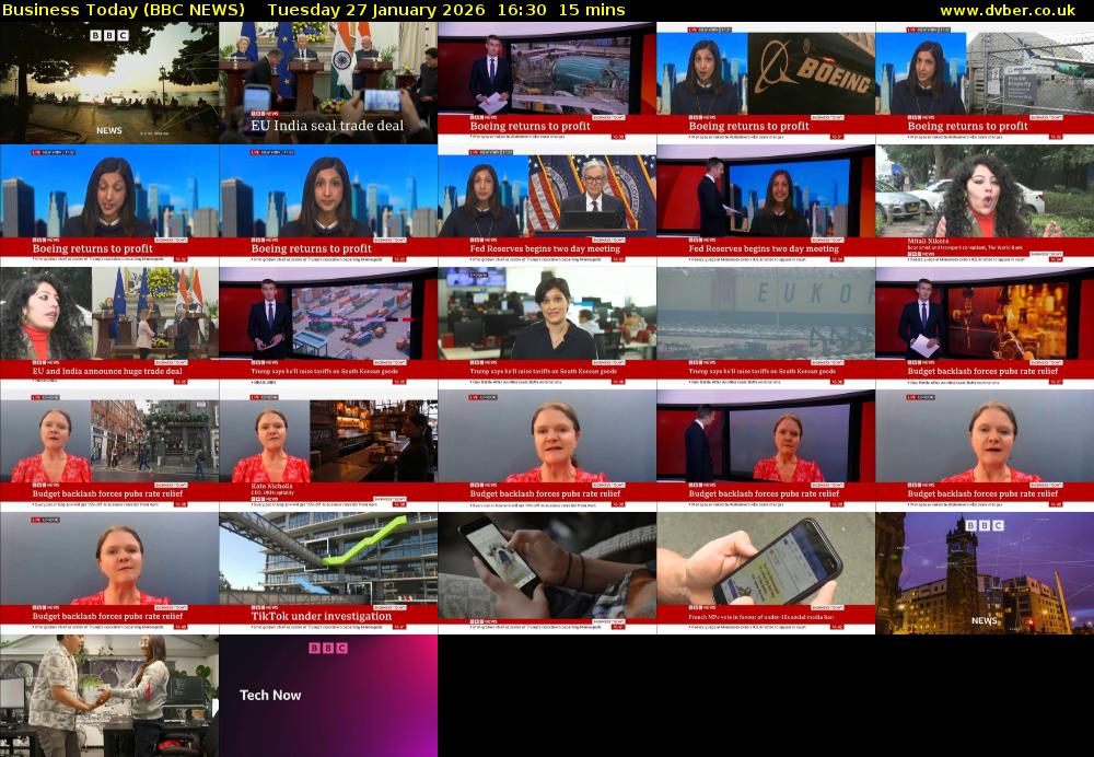 Business Today (BBC NEWS) Tuesday 27 January 2026 16:30 - 16:45