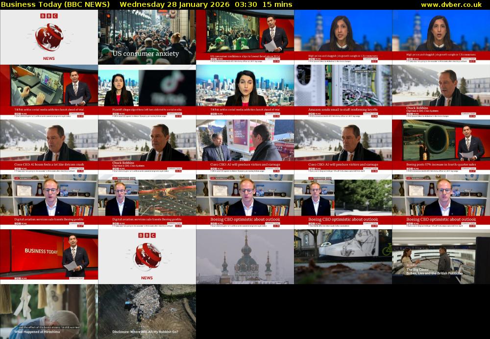 Business Today (BBC NEWS) Wednesday 28 January 2026 03:30 - 03:45